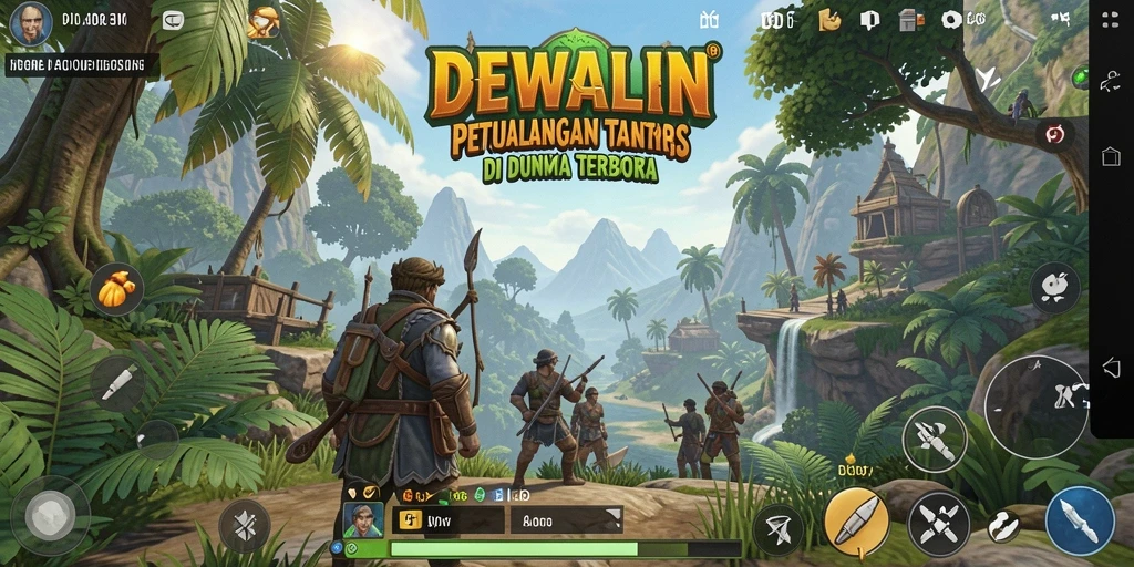 Tampilan gameplay DEWALIN yang memukau dan penuh petualangan.