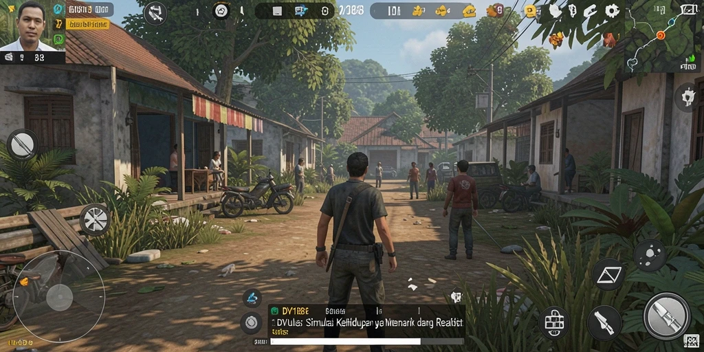Tampilan menarik dari gameplay DV188 yang penuh warna.