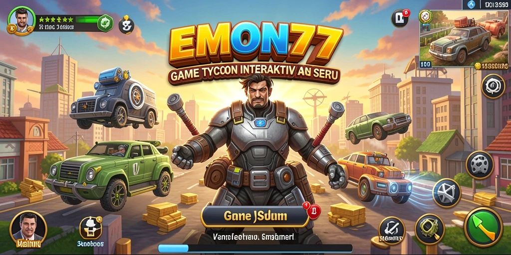 Screenshot gameplay EMON77 menampilkan strategi bisnis yang menarik.
