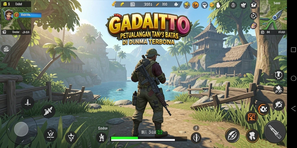 Tangkapan layar GADAITOTO menampilkan eksplorasi mendalam dalam dunia Open World.
