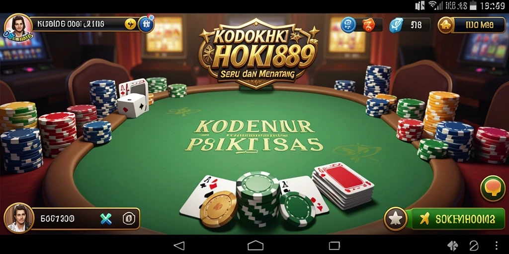 Tampilan permainan Poker di KODOKHOKI889 yang menegangkan dan seru.