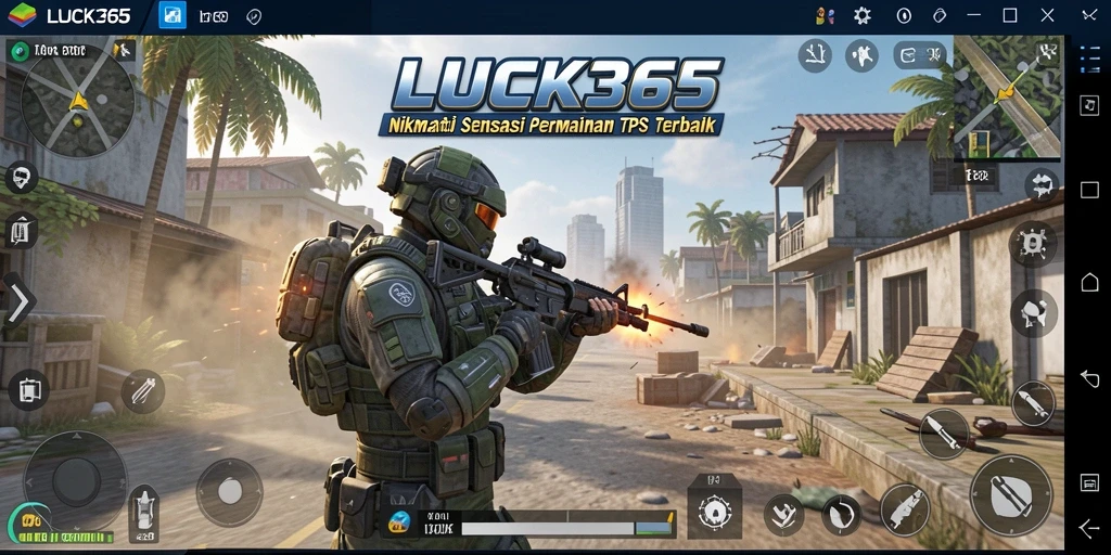 Tampilan gameplay TPS yang seru dan mendebarkan di LUCK365.