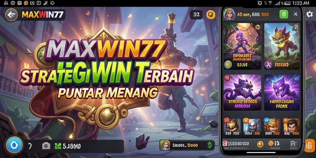 Tampilan gameplay <strong>MAXWIN77</strong> yang mendebarkan dan strategis.