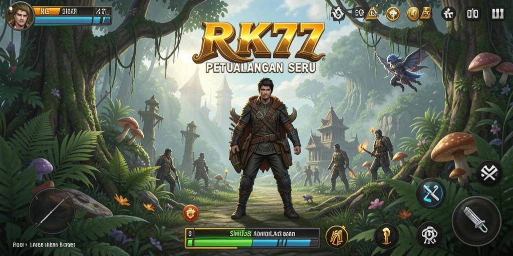 Tampilan menarik dari gameplay RK77 yang penuh petualangan.