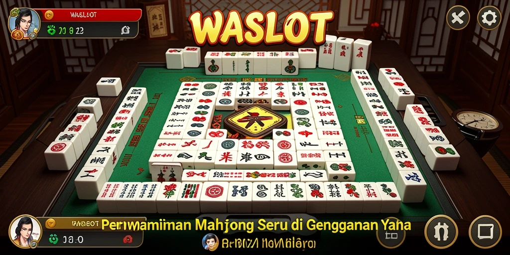 Screenshot gameplay WASLOT menampilkan aksi menarik Mahjong.