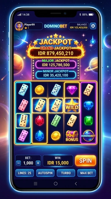 Tampilan antarmuka dominobet yang menarik dan intuitif.